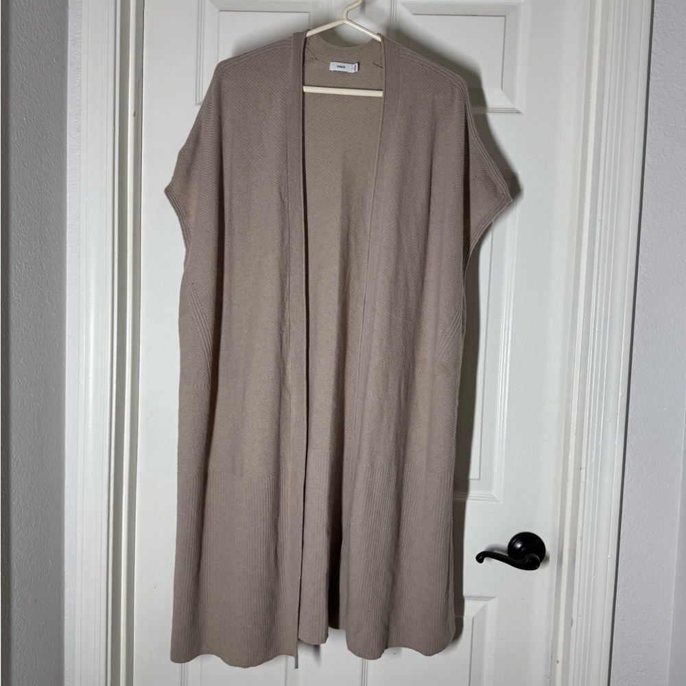 Vince Beige Wool / Cashmere Knit Cardigan